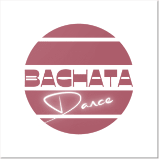 Bachata dance dusty pink Posters and Art